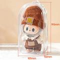 PVC säilytyspussi avaimenperällä 17cm Labubu Plush & Mini Figures - musta / läpinäkyvä
