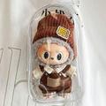 PVC säilytyspussi avaimenperällä 17cm Labubu Plush & Mini Figuurit - läpinäkyvä