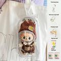 PVC säilytyspussi avaimenperällä 17cm Labubu Plush & Mini Figuurit - läpinäkyvä