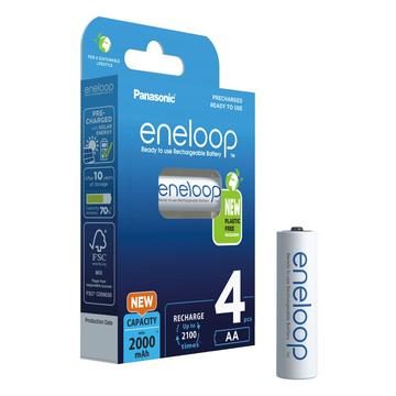 Panasonic Eneloop BK-3MCDE/4BE ladattavat AA-paristot 2000mAh - 4 kpl.