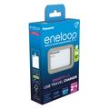 Panasonic Eneloop BQ-CC87 SmartPlus USB-akkulaturi, jossa on tehopankkitoiminto - 4x AAA/AA