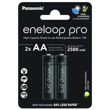 Panasonic Eneloop Pro BK-3HCDE/2CP ladattavat AA-paristot 2500mAh - 2 kpl.