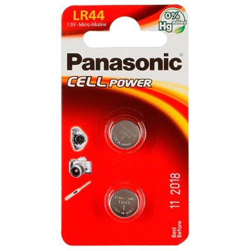 Panasonic LR44 Micro Alkalinen Nappiparisto- 2 Pcs.