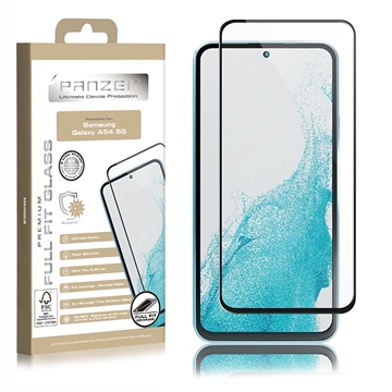 Panzer Premium Full-Fit Samsung Galaxy A54 5G Panssarilasi - 9H - Musta