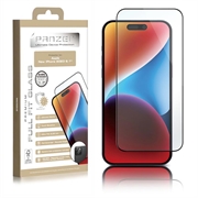 iPhone 15 Panzer Premium Full-Fit Panssarilasi - Musta