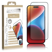iPhone 15 Pro Panzer Premium Full-Fit Panssarilasi - Musta