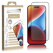 iPhone 15 Pro Panzer Premium Full-Fit Panssarilasi - 9H - Musta