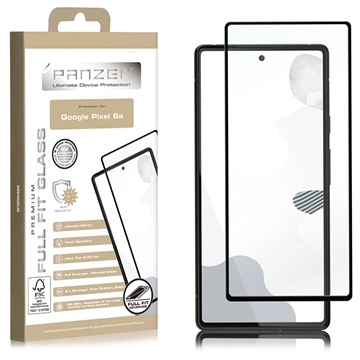 Panzer Premium Full-Fit Google Pixel 6a Panssarilasi - 9H - Musta