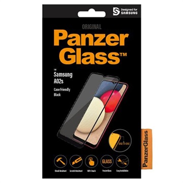 PanzerGlass Case Friendly Samsung Galaxy A02s Panssarilasi - 9H - Musta