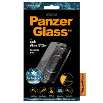 iPhone 12/12 Pro PanzerGlass Case Friendly Panssarilasi - 9H - Musta