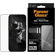 iPhone 17 Pro Max PanzerGlass Ceramic II Protection Ultra-Wide Fit EasyAligner Panssarilasi - 9H - musta reuna