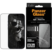 iPhone 17 Pro PanzerGlass Ceramic II Protection Ultra-Wide Fit EasyAligner Panssarilasi - 9H - musta reuna