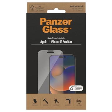 PanzerGlass Classic Fit iPhone 14 Pro Max Panssarilasi - 9H