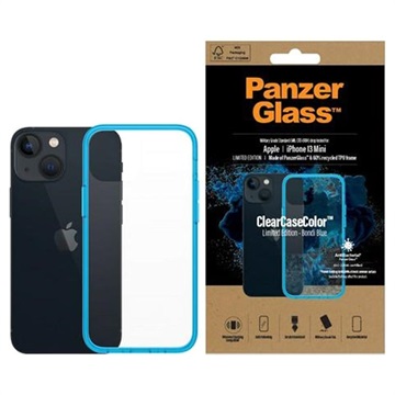 PanzerGlass ClearCase iPhone 13 Mini Antibakteerinen Kotelo (Avoin pakkaus - Tyydyttävä) - Sininen / Kirkas
