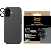 iPhone 17/16/16 Plus PanzerGlass Hoops kameran linssin suojus - Musta