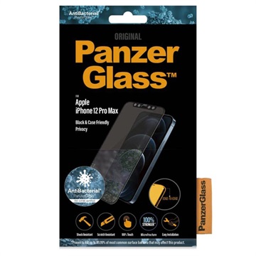PanzerGlass Privacy CF iPhone 12 Pro Max Panssarilasi - 9H - Musta