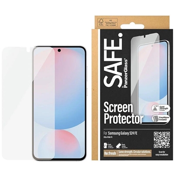 Samsung Galaxy S24 FE PanzerGlass Safe Ultra-Wide Fit Panssarilasi - 9H - Kirkas