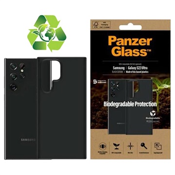 Samsung Galaxy S22 Ultra 5G PanzerGlass Biohajoava Suojakotelo - Musta