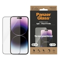 iPhone 14 Pro Max PanzerGlass Ultra-Wide Fit EasyAligner -Panssarilasi - 9H - musta kehys