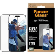 iPhone 17 Pro Max PanzerGlass Ultra-Wide Fit EasyAligner -Panssarilasi - 9H - musta reuna