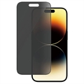 iPhone 14 Pro PanzerGlass Ultra-Wide Fit Privacy EasyAligner Panssarilasi - 9H - Musta Reuna