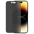 iPhone 14 Pro PanzerGlass Ultra-Wide Fit Privacy EasyAligner Panssarilasi - 9H - Musta Reuna