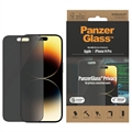 iPhone 14 Pro PanzerGlass Ultra-Wide Fit Privacy EasyAligner Panssarilasi - 9H - Musta Reuna