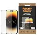 iPhone 14 Pro PanzerGlass Ultra-Wide Fit EasyAligner -Panssarilasi - 9H - musta reuna - musta reuna