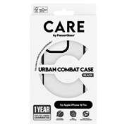 iPhone 16 Pro PanzerGlass Care Urban Combat kotelo - Musta / Läpinäkyvä
