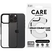 iPhone 16 Pro Max PanzerGlass Care Urban Combat kotelo - Musta / Läpinäkyvä