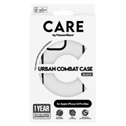 iPhone 16 Pro Max PanzerGlass Care Urban Combat kotelo - Musta / Läpinäkyvä