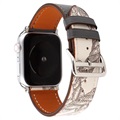 Apple Watch Series 7/SE/6/5/4/3/2/1 Pattern Nahkaranneke - 41mm/40mm/38mm
