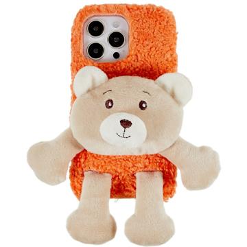 3D Plush Doll iPhone 14 Pro TPU Suojakuori