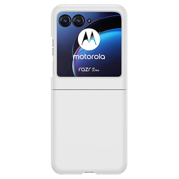 Motorola Razr 40 Ultra Muovikuori - Valkoinen