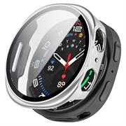 Samsung Galaxy Watch9 Muovikotelo Panssarilasi - 44mm - Matta hopea