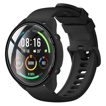 Xiaomi Mi Watch Color Muovikotelo Panssarilasi - 9Hlla Panssarilasi - 9H - Musta