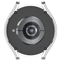 Samsung Galaxy Watch6 Muovikotelo Panssarilasi - 9Hlla Panssarilasi - 9H - 44mm - Hopea