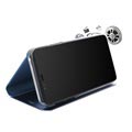 iPhone X / iPhone XS Luxury Series Mirror View Flip Case - Blue