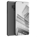 Luxury Series Mirror View Samsung Galaxy Note9 Lompakkokotelo - Musta