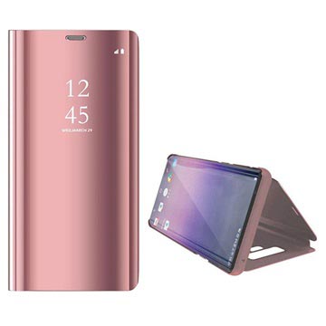Luxury Series Mirror View Samsung Galaxy Note9 Lompakkokotelo - Ruusukulta
