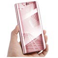 Luxury Series Mirror View Samsung Galaxy Note9 Lompakkokotelo - Ruusukulta