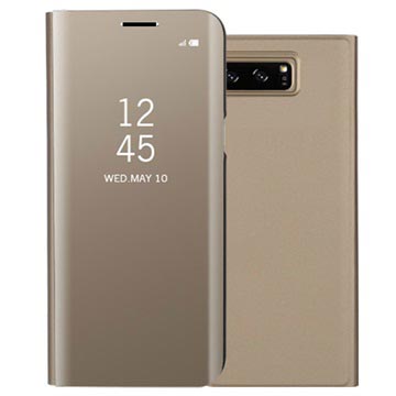 Luxury Mirror View Samsung Galaxy Note8 Läppäkotelo - Kulta