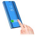 Samsung Galaxy S9 Luxury Mirror View Lompakkokotelo - Sininen