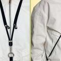 Polyesteri Puhelin Lanyard Säädettävä 5mm kaulahihna Crossbody Matkapuhelin hihna Patch - Harmaa