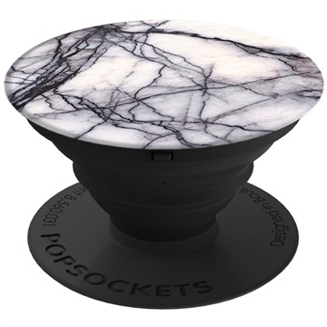 PopSockets Expanding Stand & Grip - Plastic - White Marble