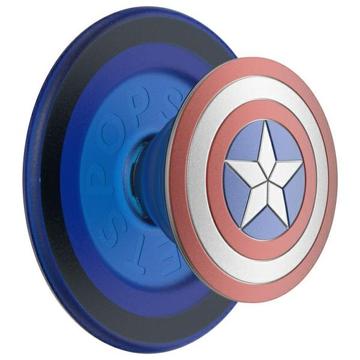 PopSockets Round MagSafe PopGrip laajennettava jalusta ja kahva - emali Kapteeni Amerikka