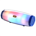 Kannettava Bluetooth-kaiutin LED-valoilla - Tummansininen