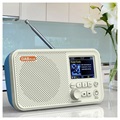 Kannettava DAB Radio & Bluetooth Kaiutin C10 (Avoin pakkaus - Tyydyttävä) - Valkoinen / Sininen