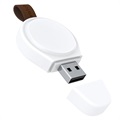 Samsung Galaxy Watch3/Active2 Kannettava USB Langaton Laturi A-02 - Valkoinen