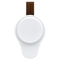 Samsung Galaxy Watch3/Active2 Kannettava USB Langaton Laturi A-02 - Valkoinen